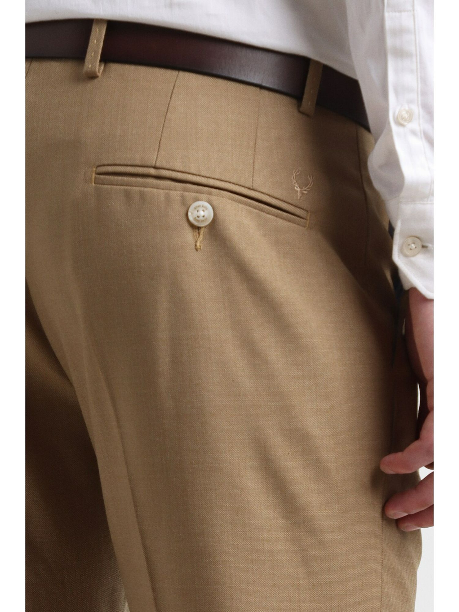 Allen Solly Slim Fit Men Cream Trousers - Buy Allen Solly Slim Fit Men  Cream Trousers Online at Best Prices in India | Flipkart.com